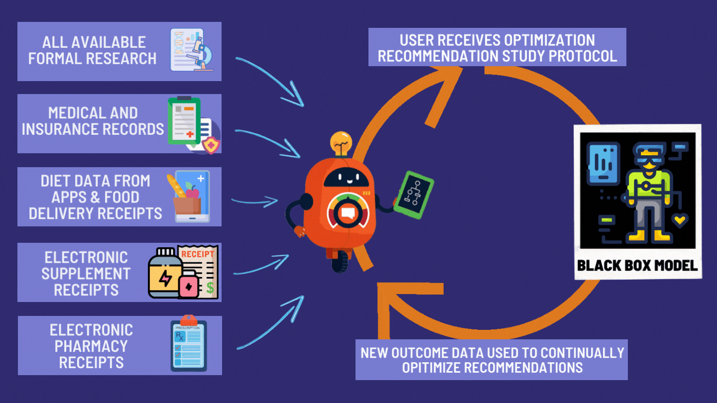 Black box model animation showing how this framework works