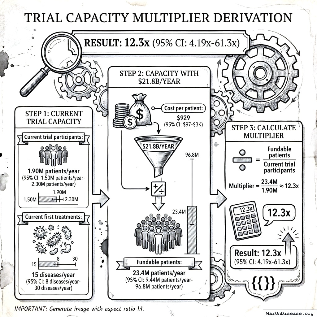 If you spend more money on trials, you can run more trials. This required a diagram.