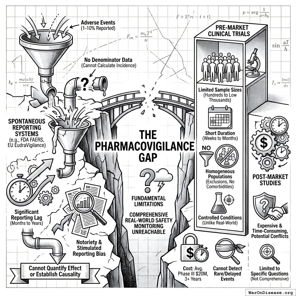 Your three ways of checking if drugs kill people: slow and expensive, slower and more expensive, or fast but everyone lies on the survey.