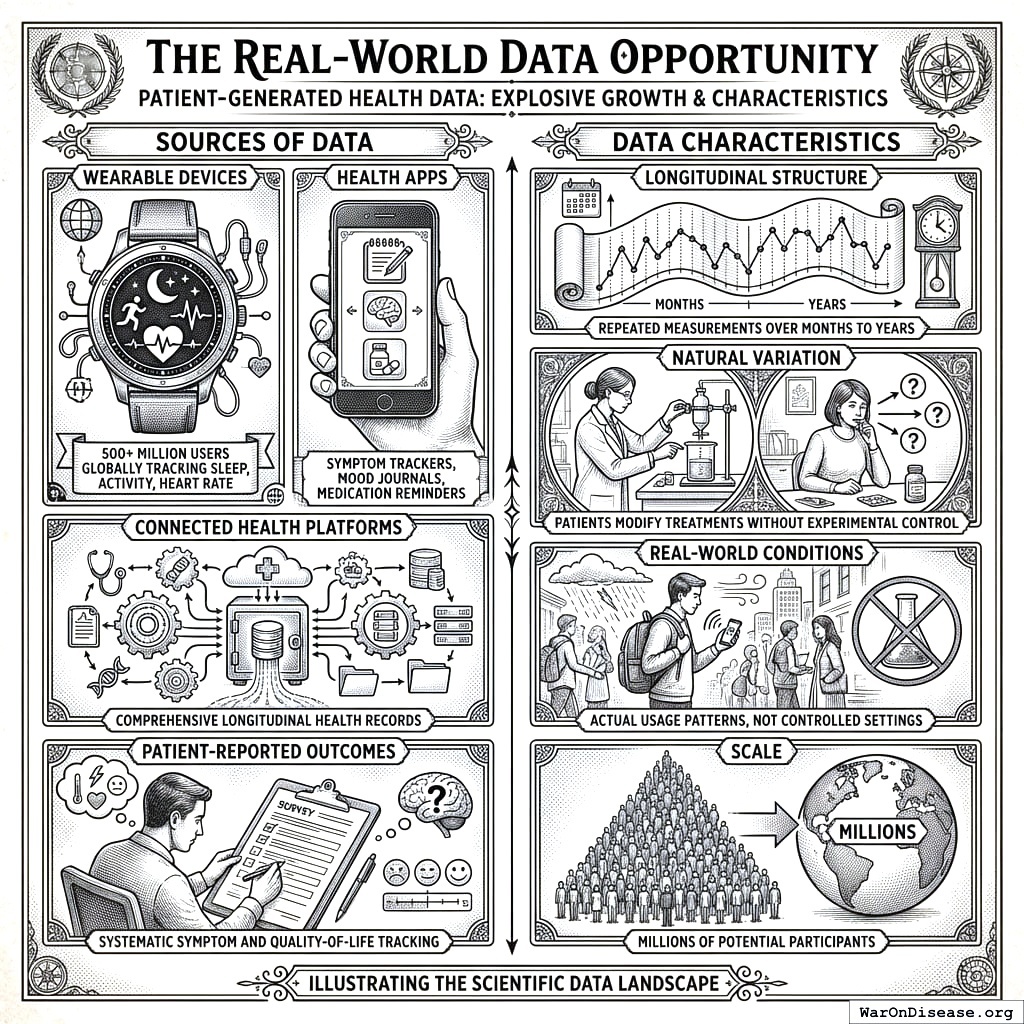 People voluntarily track their sleep, heart rate, mood, and bowel movements on their phones. You could use this to cure disease. You mostly use it to sell them running shoes.
